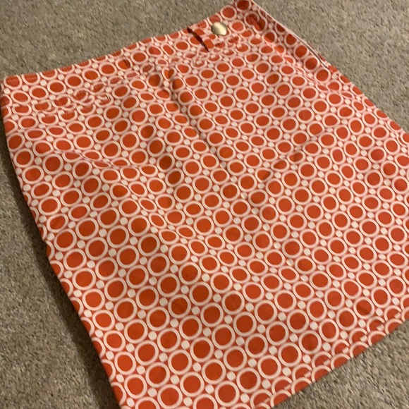 Ann Taylor Dresses & Skirts - 4/$25 orange and white skirt